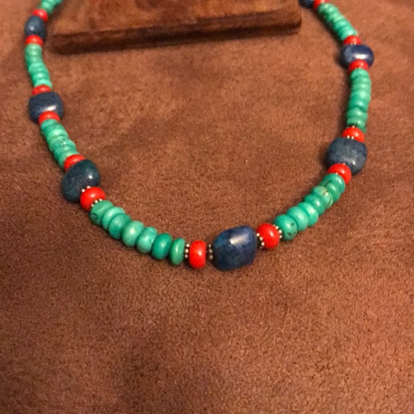 Genuine turquoise necklace - Picture 2 of 3